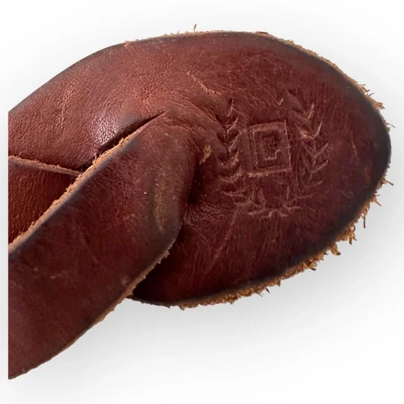 True Vintage Brown Gold Braided Oval Buckle Belt Size L - Picture 11 of 11